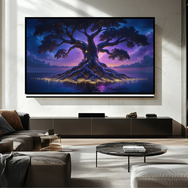 Téléviseur Tree Frame 8K – Art numérique pour téléviseur Samsung Frame