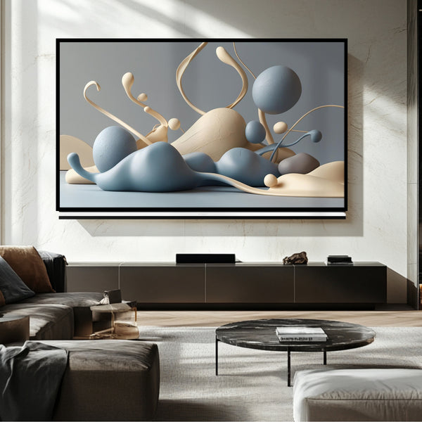 Cadre TV Art abstrait - Art numérique pour téléviseur Samsung Frame