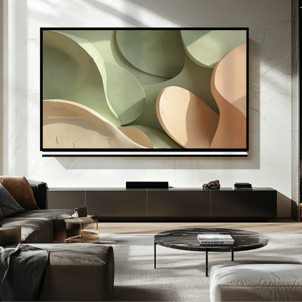 Cadre TV abstrait - Art numérique pour téléviseur Samsung Frame