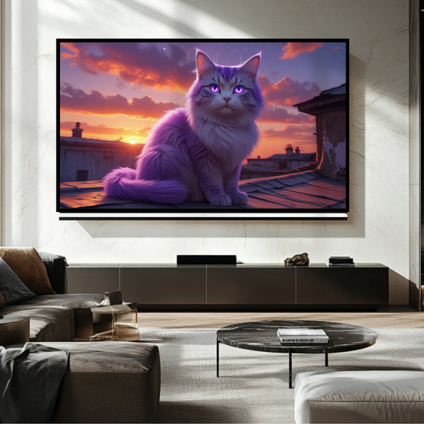 Cat Frame TV - Arte digital para Samsung Frame TV