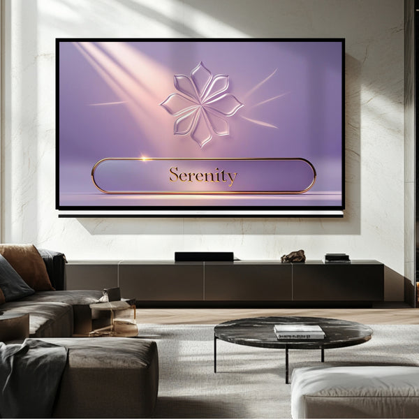 Marco para TV con colores de chakras: arte digital para Samsung Frame TV