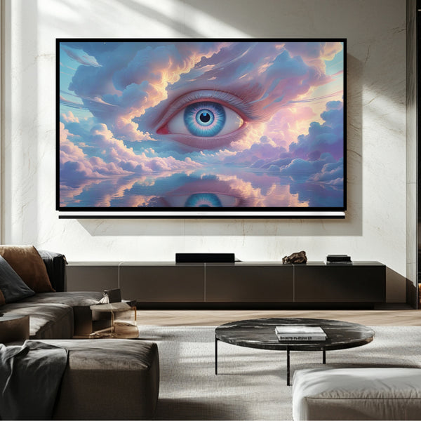 Marco de TV Cloudy Dream: Arte digital para Samsung Frame TV