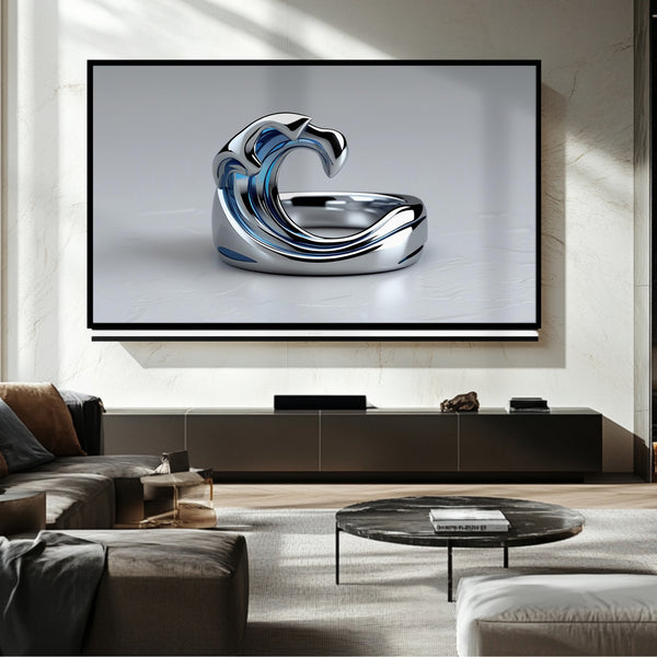 TV con marco de diamantes: Arte digital para televisores Samsung Frame