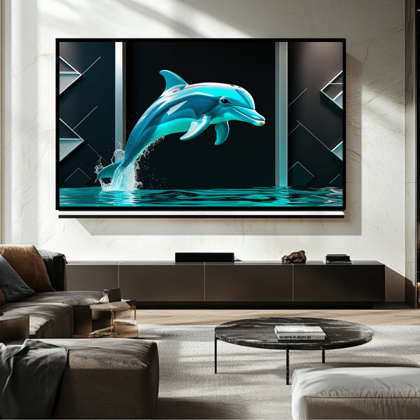 Dolphin Frame TV: Arte digital para Samsung Frame TV