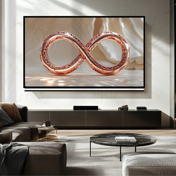 Cadre TV en or avec bijoux – Art numérique pour Samsung Frame TV