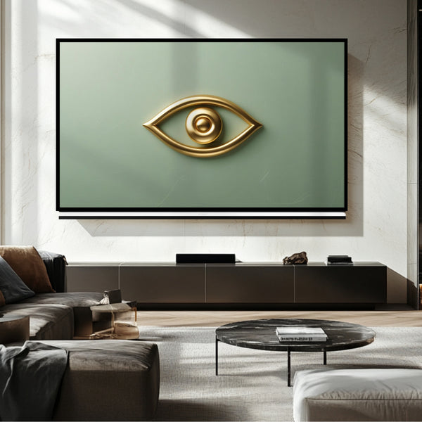 Téléviseur Golden Eye Frame - Art numérique pour téléviseur Samsung Frame