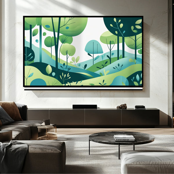 Green Frame TV: Arte digital para Samsung Frame TV