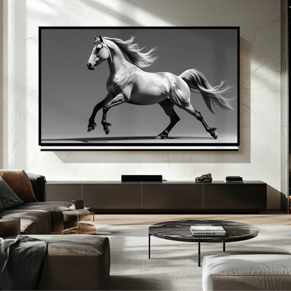 Cheval Frame TV – Art numérique pour Samsung Frame TV