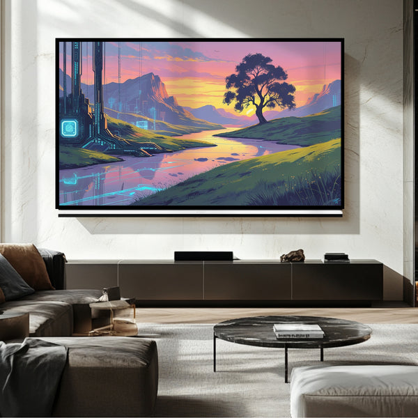 Cadre TV design paysager – Art numérique pour téléviseur Samsung Frame