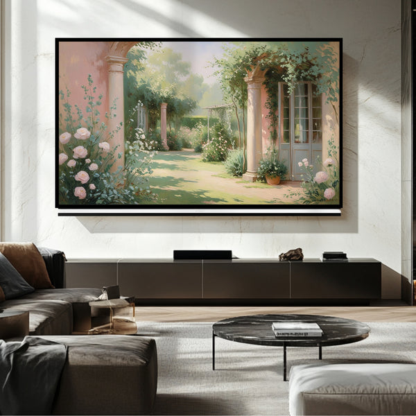 Cadre TV avec peinture de paysage – Art numérique pour téléviseur Samsung Frame