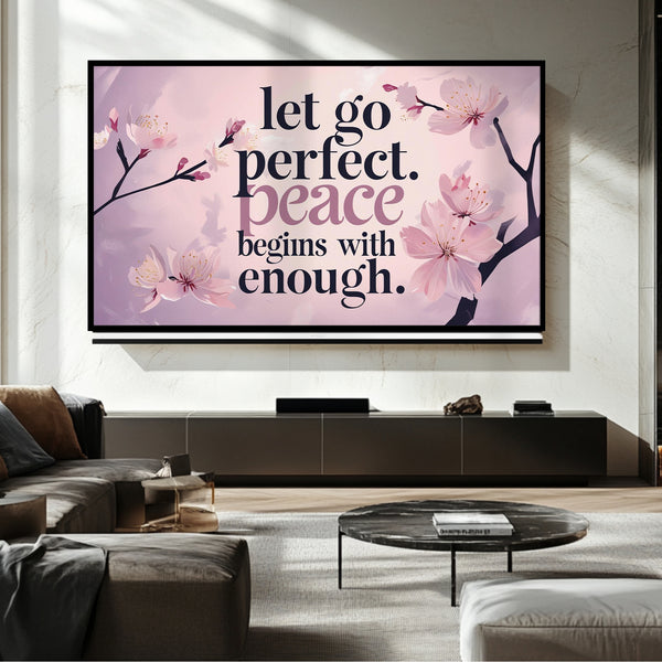 Cadre TV rose lavande – Art numérique pour téléviseur Samsung Frame