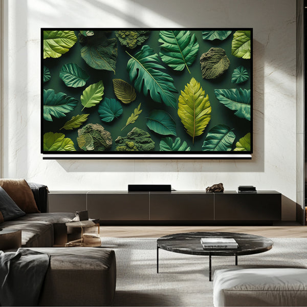 Téléviseur Leafy Frame - Art numérique pour téléviseur Samsung Frame