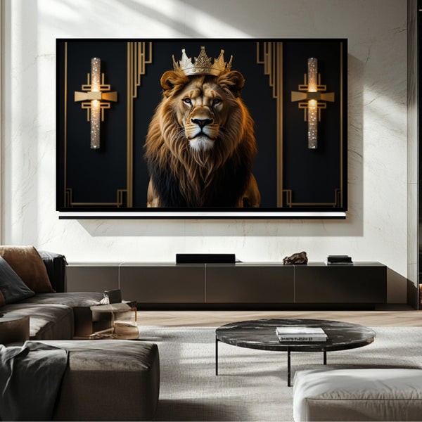 Téléviseur Cadre Le Roi Lion - Art numérique pour téléviseur Samsung Frame