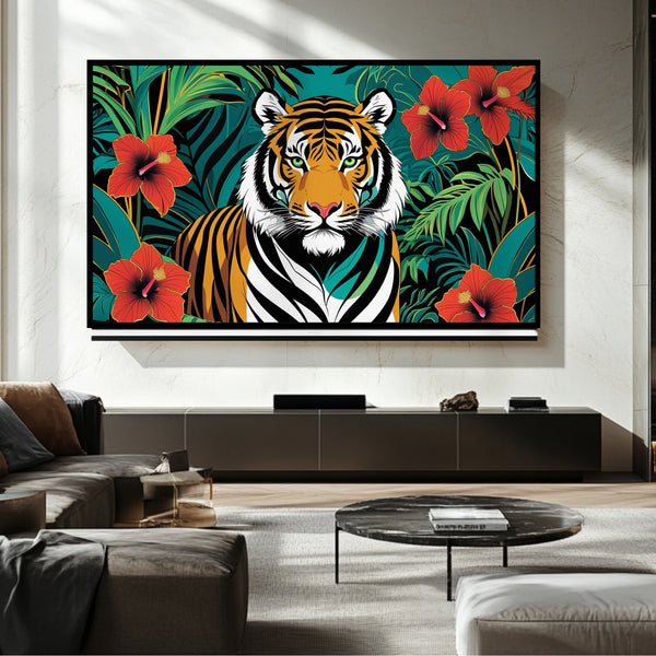 Téléviseur Majestic Tiger Frame – Art numérique pour téléviseur Samsung Frame