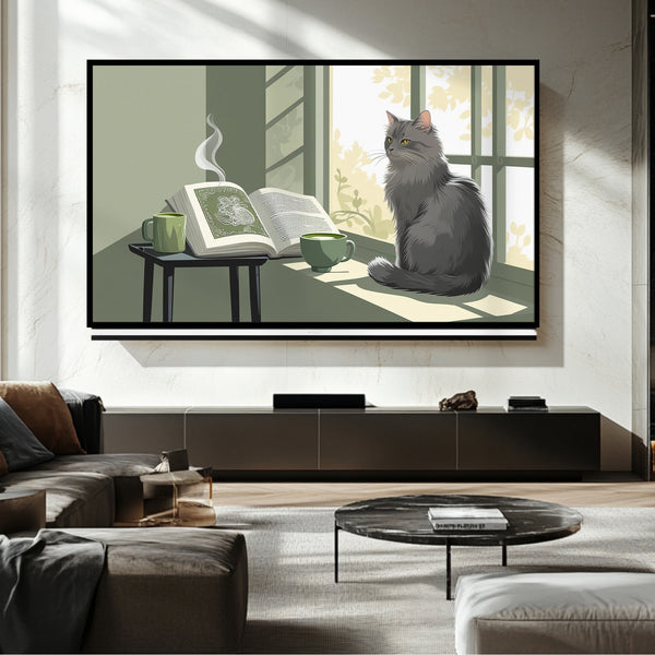 Cadre TV Morning Scene - Art numérique pour téléviseur Samsung Frame