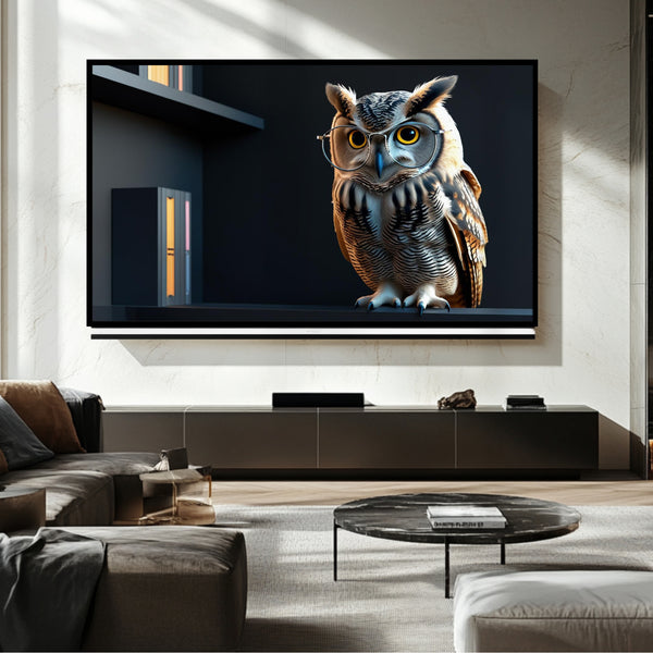 Cadre TV Owl Art - Art numérique pour Samsung Frame TV