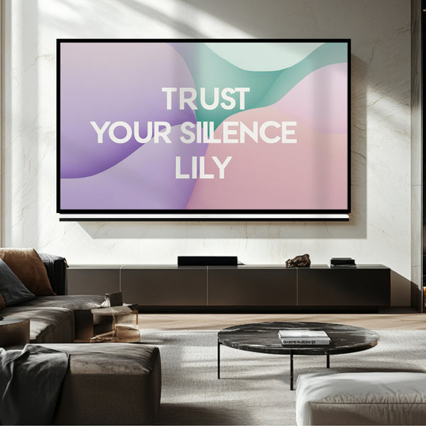 Cadre TV avec citations pastel - Art numérique pour téléviseur Samsung Frame