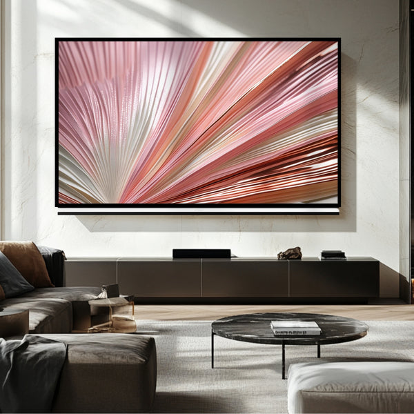 Téléviseur Pink Sunbeam Frame – Art numérique pour téléviseur Samsung Frame