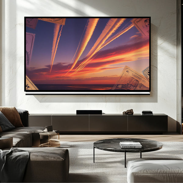 Plane Frame TV – Art numérique pour Samsung Frame TV