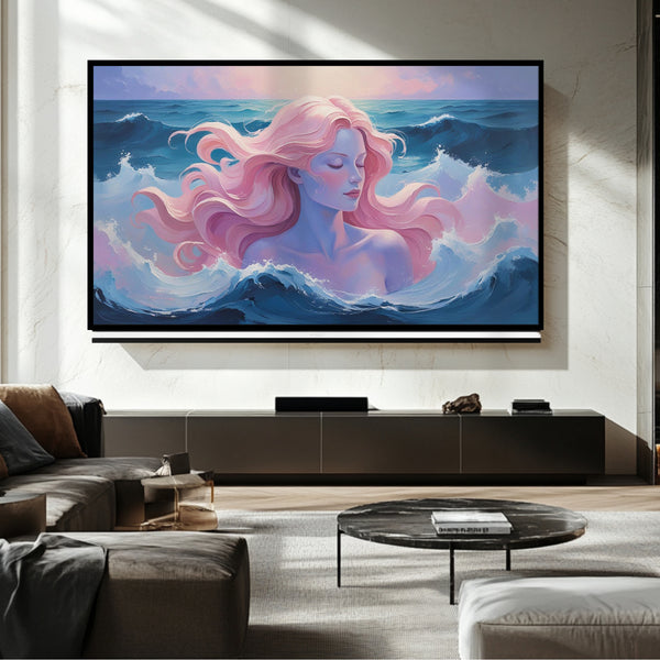 Téléviseur Princess Ocean Frame - Art numérique pour téléviseur Samsung Frame