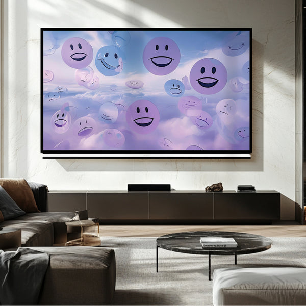 Smiley Pastel Frame TV - Digital Art for Samsung Frame TV