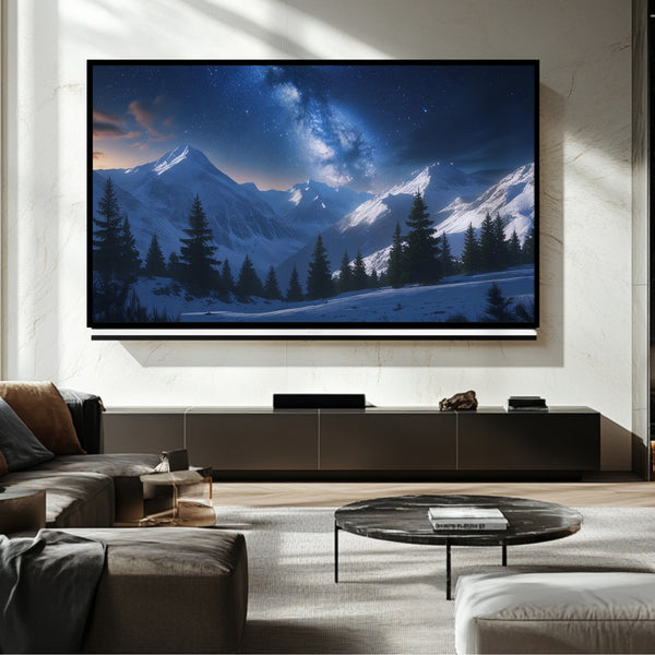 Snowy Mountain Frame TV - Digital Art for Samsung Frame TV