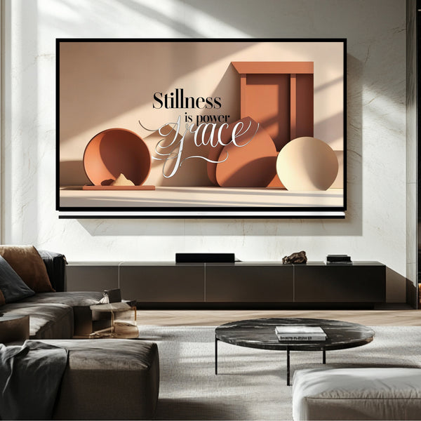 Televisor con marco de terracota: Arte digital para televisores Samsung con marco