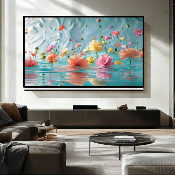 Televisor con marco Tulip: Arte digital para televisores Samsung Frame