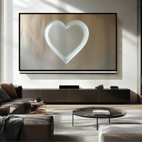 Marco de TV con forma de corazón de San Valentín: Arte digital para Samsung Frame TV
