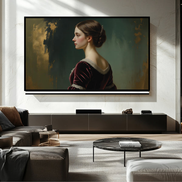 Marco de TV con decoración victoriana - Arte digital para televisor Samsung