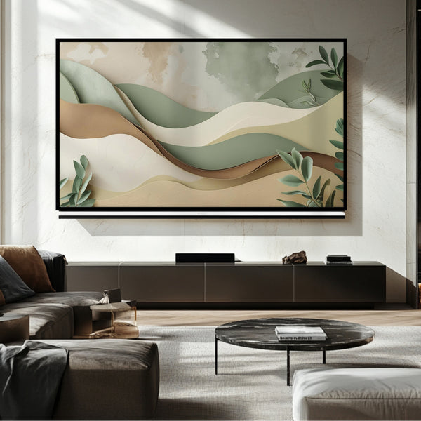 Marco para TV Wild Leaf: Arte digital para Samsung Frame TV