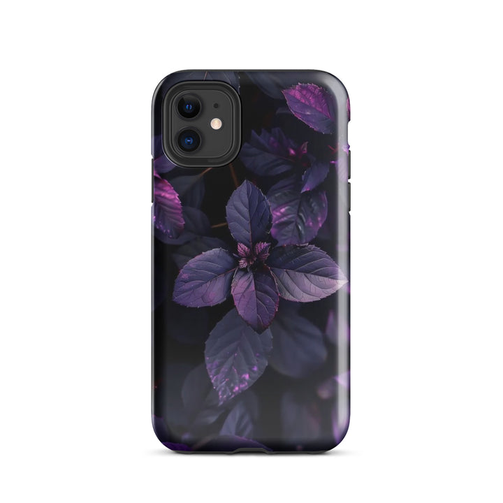 Purple Leaf Pattern | iPhone 11 - 16 Pro Max Nature-Inspired Shell | Iconskins