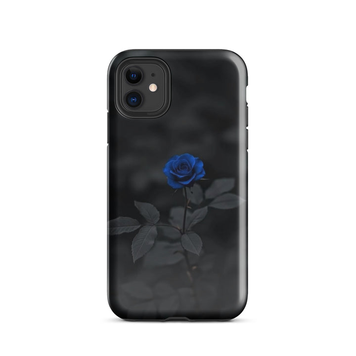 Blue Rose Dark Case | iPhone 11 - 16 Pro Max Gothic Floral Shell | Iconskins