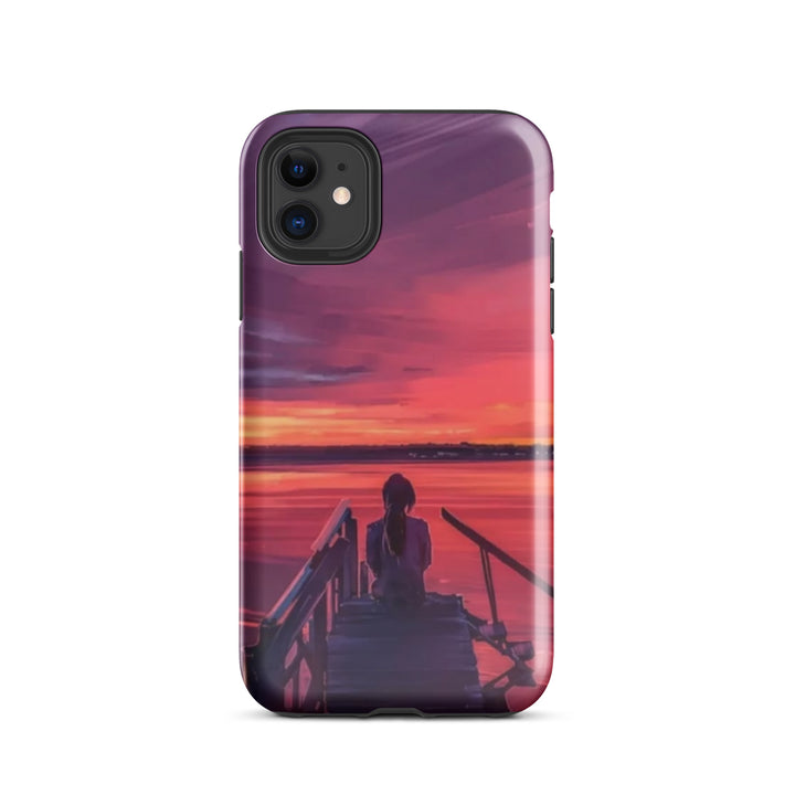 Sunset Lake View Case | iPhone 11 - 16 Pro Max Scenic Nature Shell | Iconskins