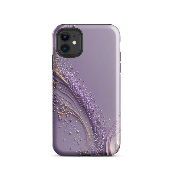 Elegant Violet Glitter Case | iPhone 16 Pro Max Luxury Sparkle Shell | Iconskins