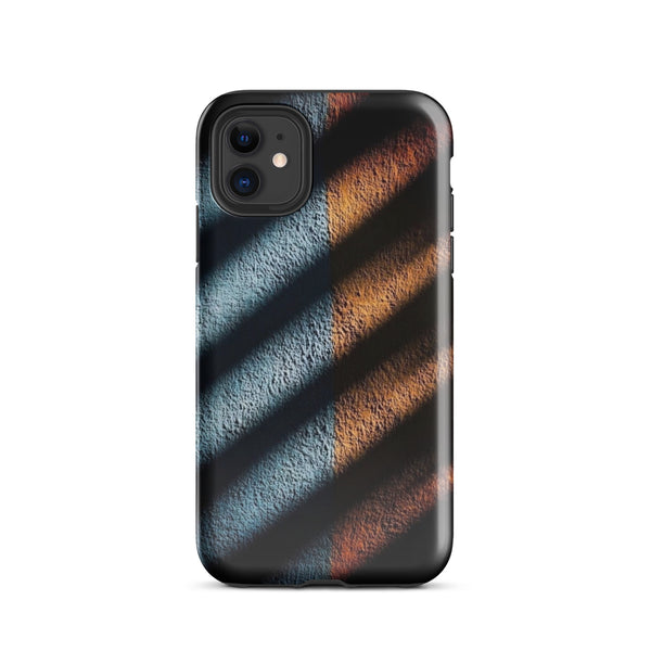 Dual Tone Striped Case | iPhone 11 - 16 Pro Max Modern Aesthetic Shell | Iconskins