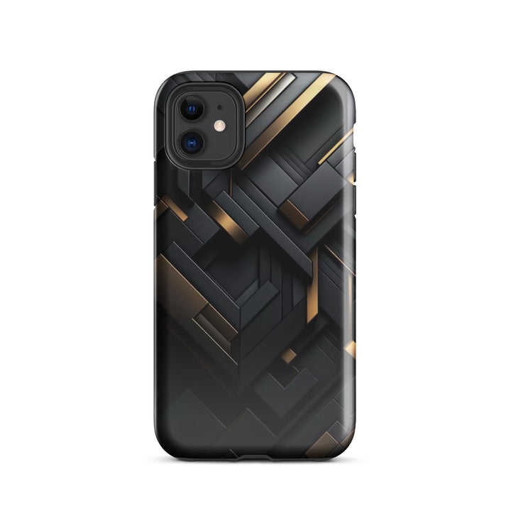 Abstract Gold and Black | iPhone 16 Pro Max Elegant Designer Shell | Iconskins