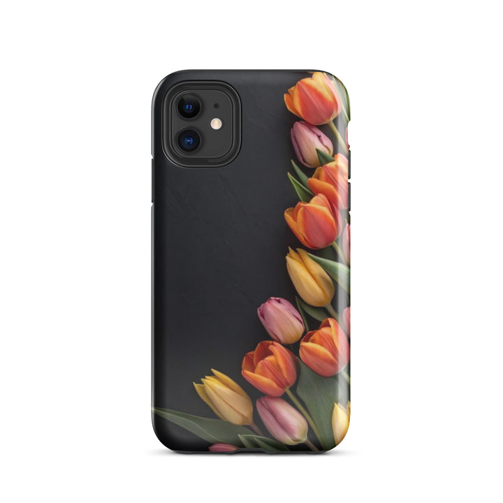 Side Tulips Arrangement | iPhone 11 -16 Pro Max Modern Floral Shell | Iconskins
