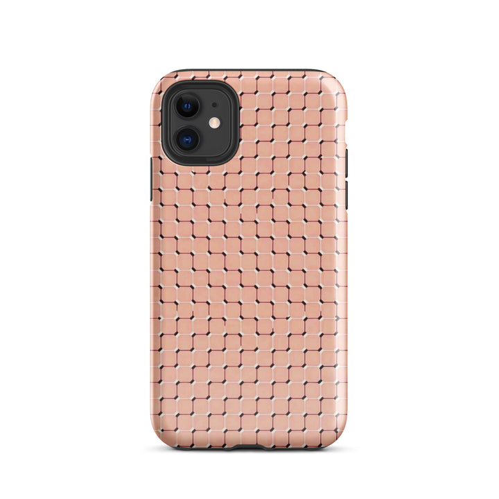 Peach Geometric Tile Case | iPhone 16 Pro Max Shell | Icon Skins