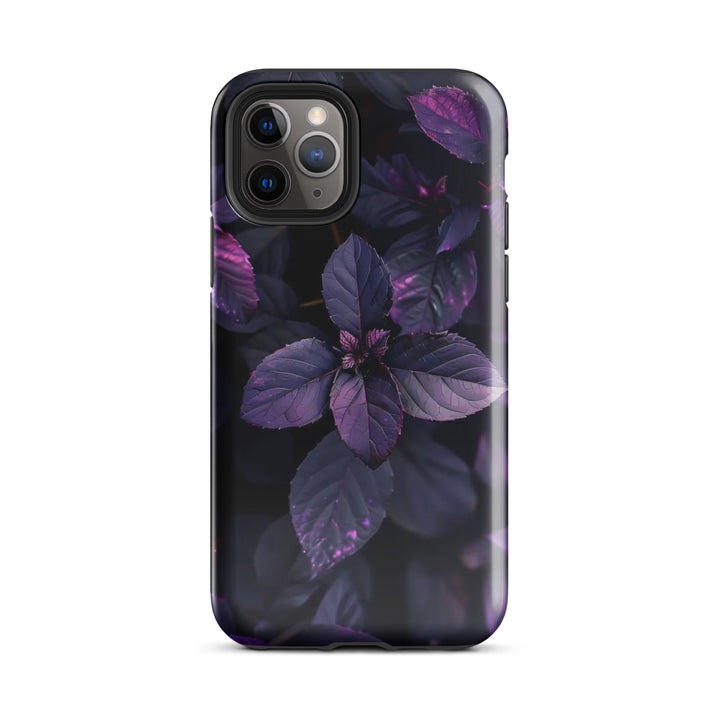 Purple Leaf Pattern | iPhone 11 - 16 Pro Max Nature-Inspired Shell | Iconskins