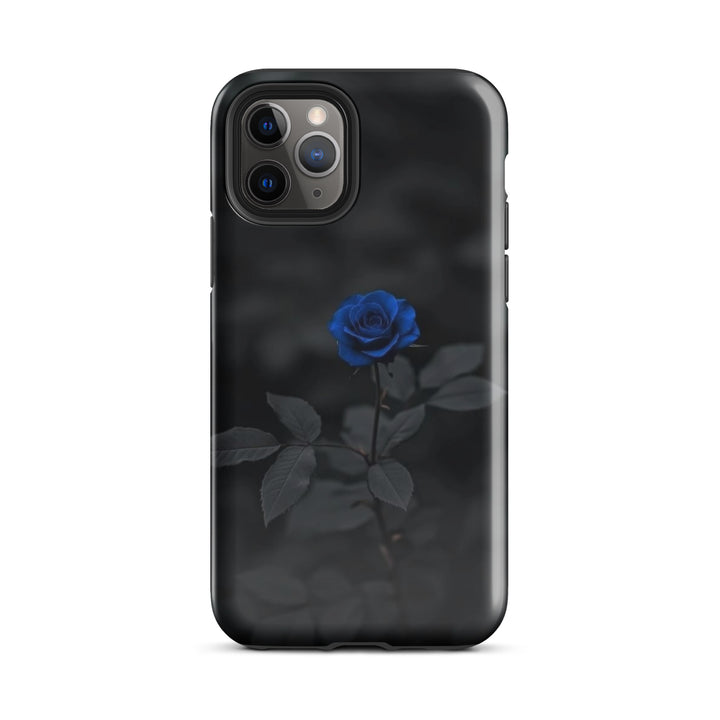 Blue Rose Dark Case | iPhone 11 - 16 Pro Max Gothic Floral Shell | Iconskins
