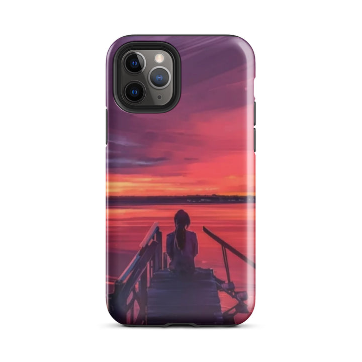 Sunset Lake View Case | iPhone 11 - 16 Pro Max Scenic Nature Shell | Iconskins