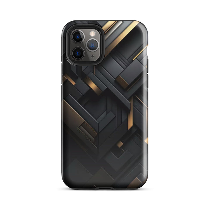 Abstract Gold and Black | iPhone 16 Pro Max Elegant Designer Shell | Iconskins