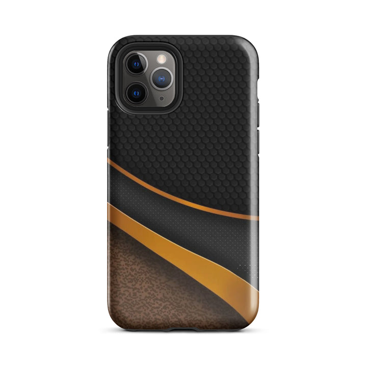 Textured Gold & Black Case | iPhone 16 Pro Max Shell | Icon Skins