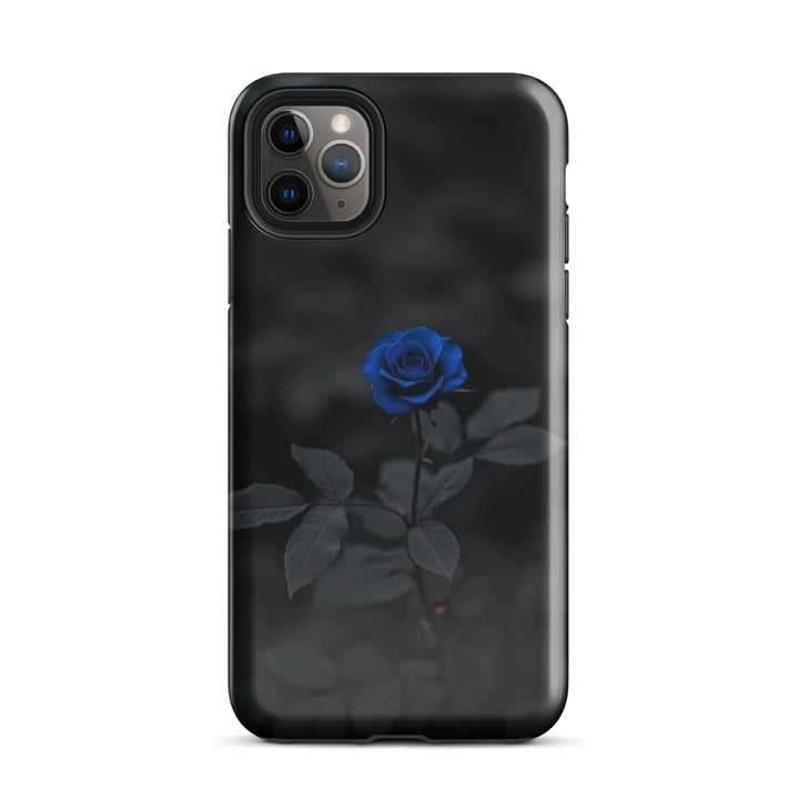 Blue Rose Dark Case | iPhone 11 - 16 Pro Max Gothic Floral Shell | Iconskins