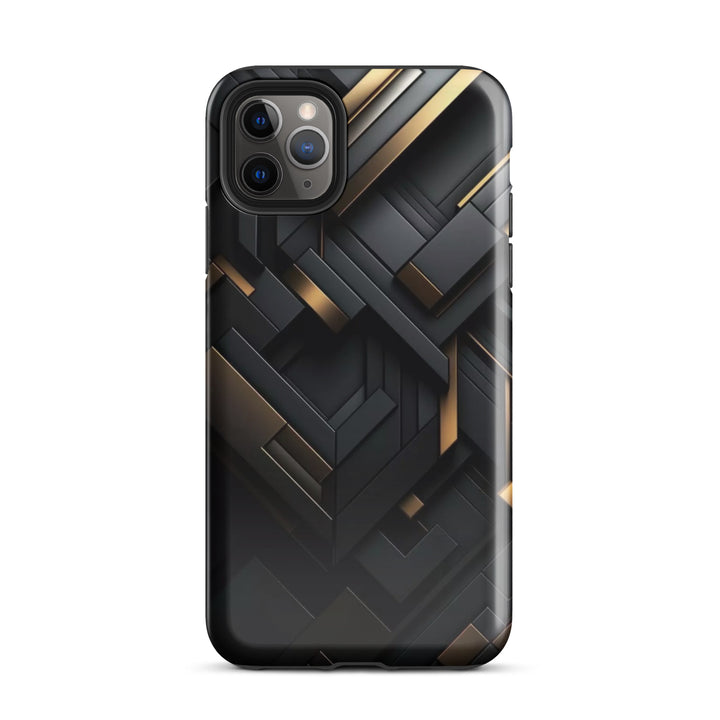 Abstract Gold and Black | iPhone 16 Pro Max Elegant Designer Shell | Iconskins