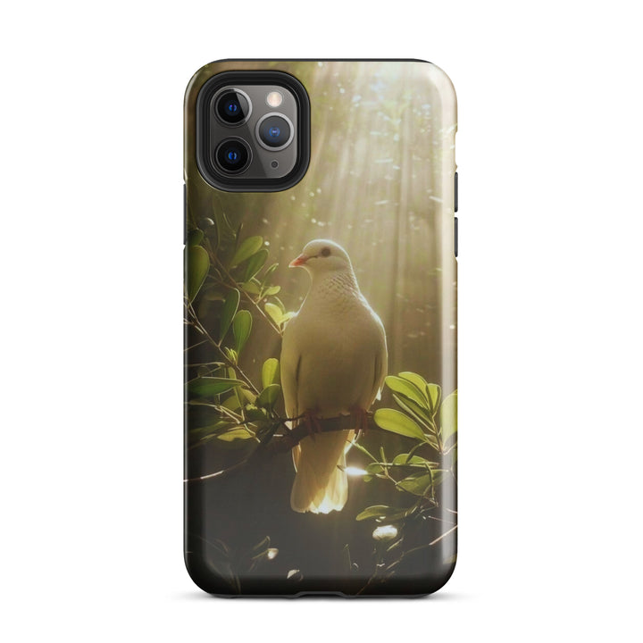 White Dove Sunlight Case | iPhone 11 - 16 Pro Max Peaceful Shell | Icon Skins