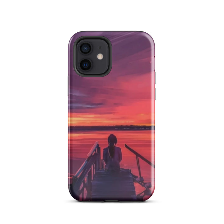 Sunset Lake View Case | iPhone 11 - 16 Pro Max Scenic Nature Shell | Iconskins