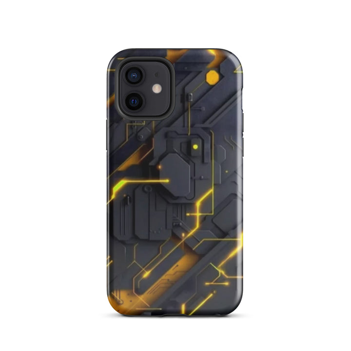 Yellow Circuit Board Case | iPhone 11 - 16 Pro Max Tech Inspired Shell | Iconskins