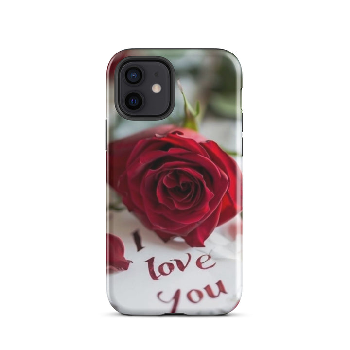 Red Rose Love Case | iPhone 11 -16 Pro Max Romantic Floral Shell | Iconskins